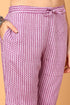 Plus Size Purple Viscose Rayon Yoke Design Flared Suit Set